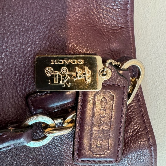 Purple coach tote. - Picture 2 of 3